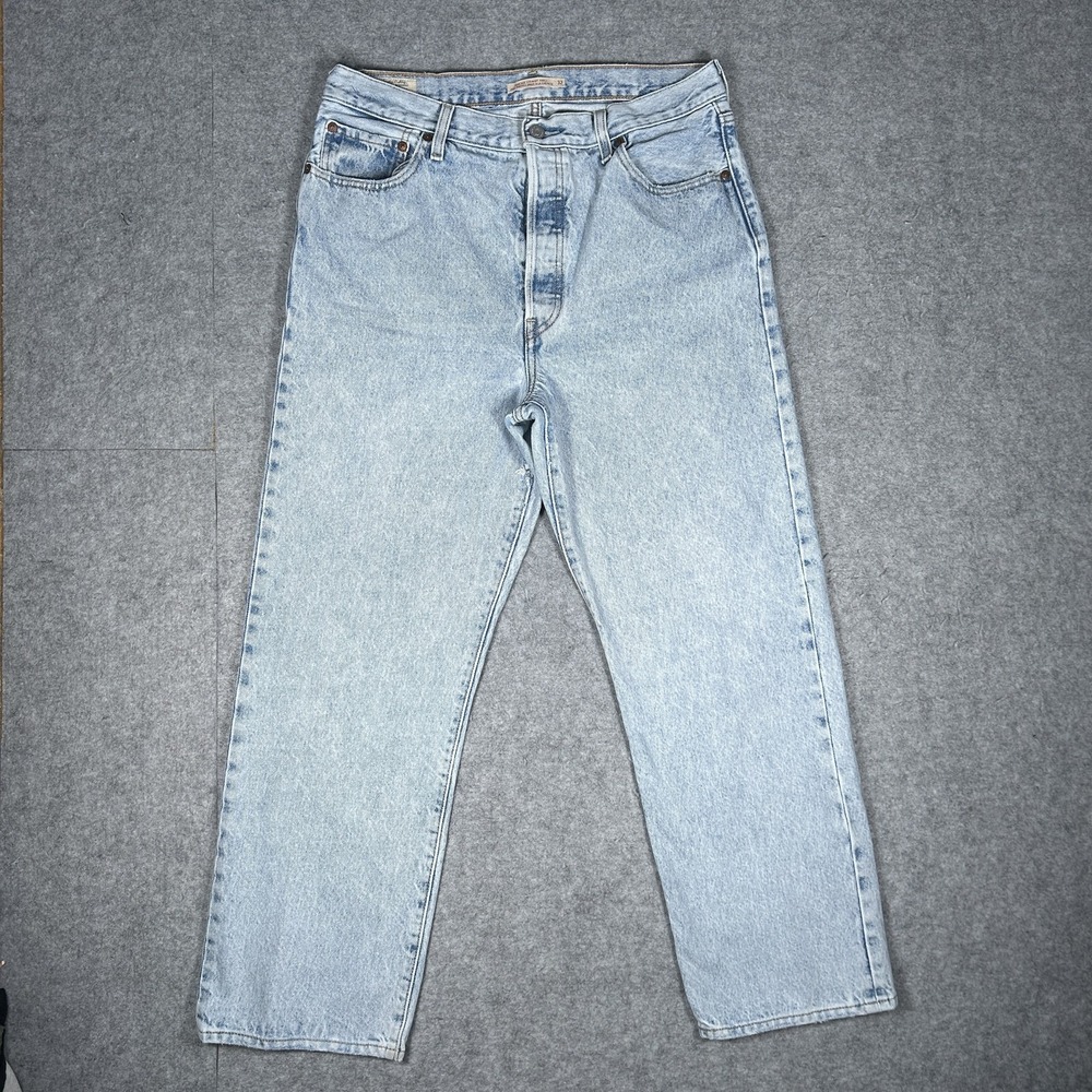 Levi's Ribcage Straight Ankle Denim Jeans Womens 32x29(32x27) Light Wash Blue